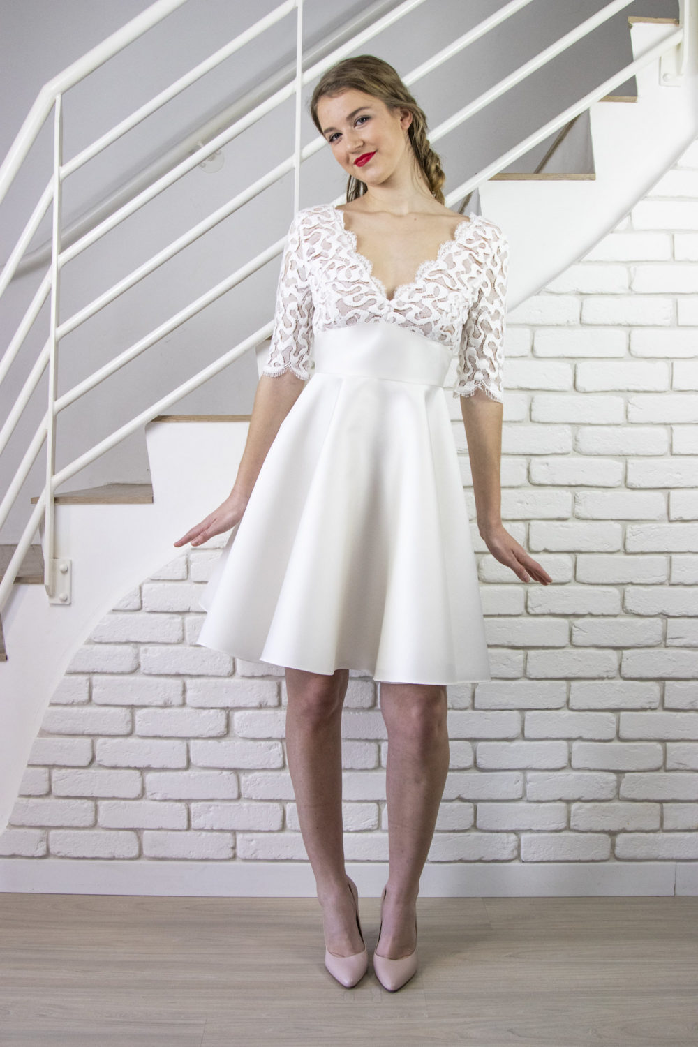 robe de mariee court