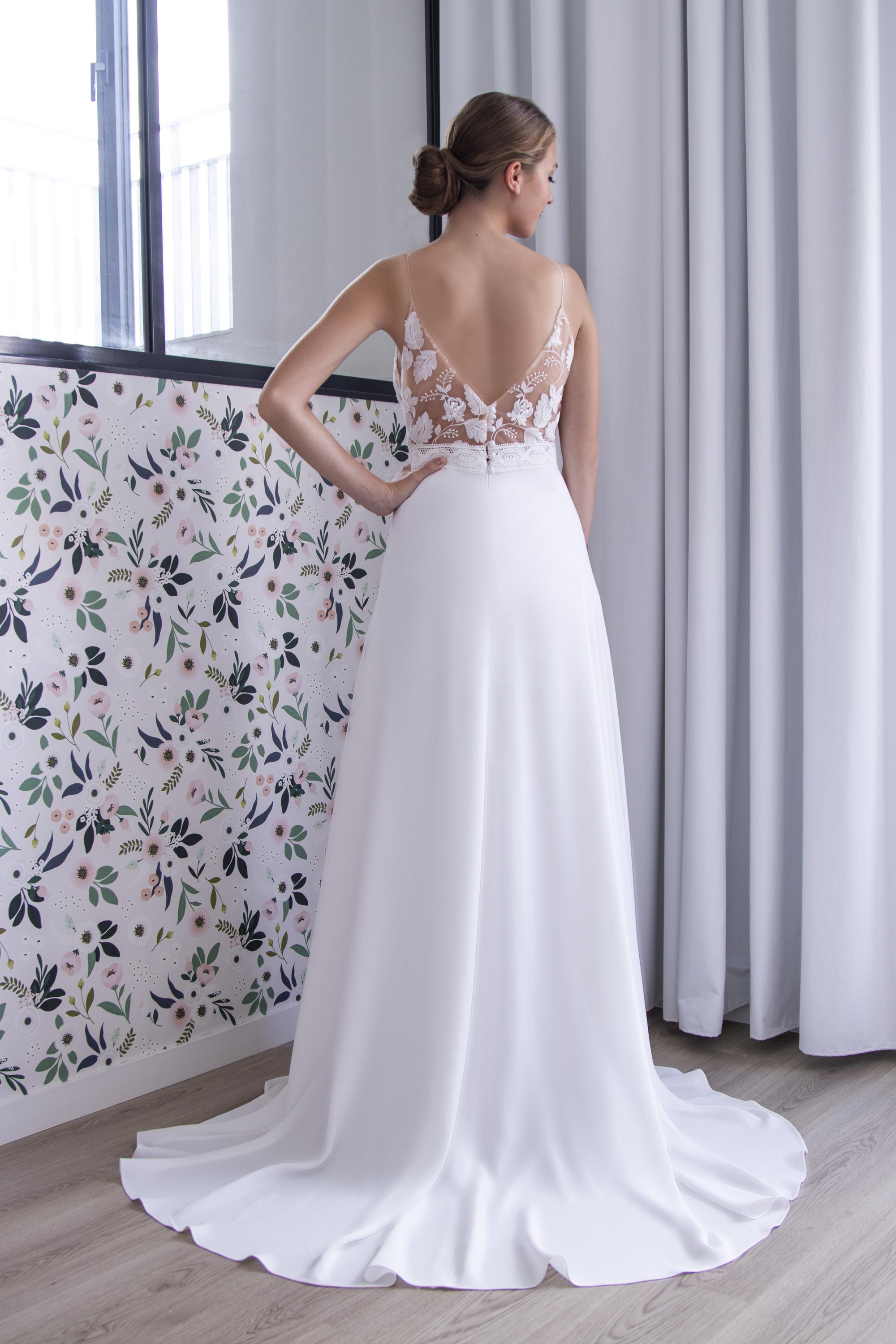 Robe de marie fluide clearance