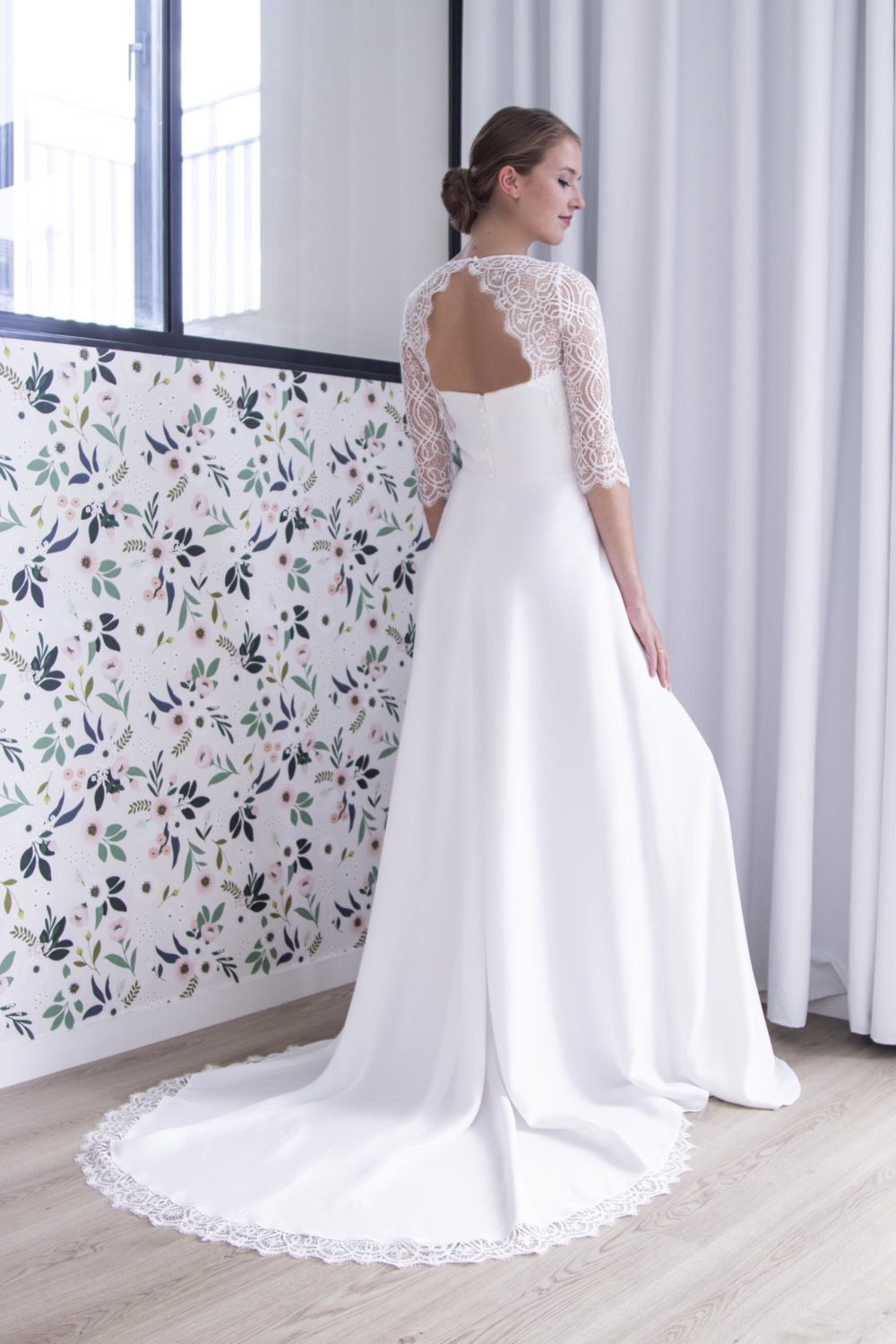 robe mariée fluide dos nu